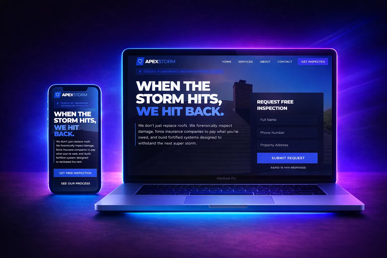 Roofing Website & Lead Gen System