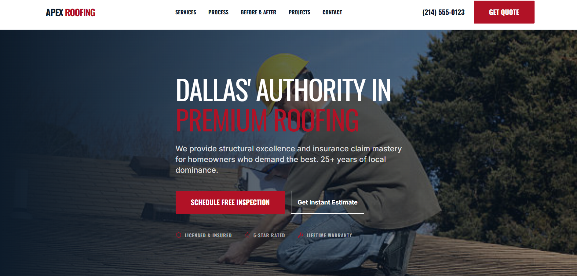 Roofing Website & Lead Gen System